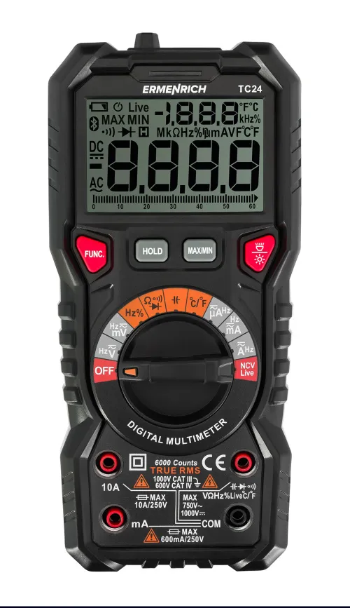 a fotón:  Ermenrich Zing TC24 digitális multiméter,  2