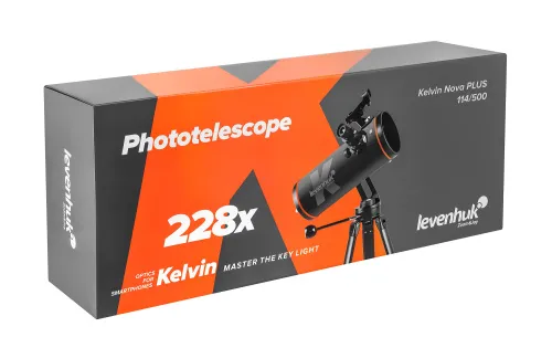 a képen:  Levenhuk Kelvin Nova PLUS 114/500 fotóteleszkóp ,  18