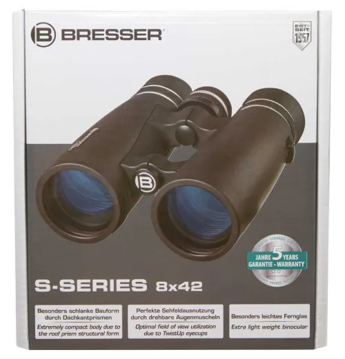 a fotón:  Bresser S-Series 8x42 kétszemes távcső,  12