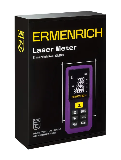 a fényképen:  Ermenrich Reel PRO GM60 lézeres mérő,  7