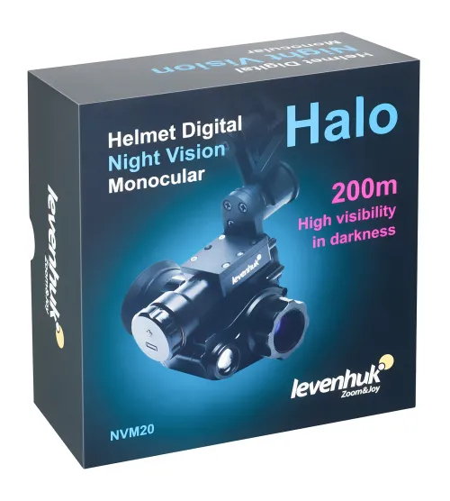 a fényképen:  Levenhuk Halo NVM20 Helmet digitális éjjellátó monokuláris,  17