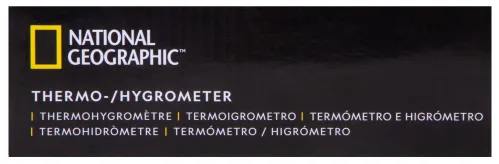 a fényképen:  Bresser National Geographic hőmérő / higrométer, fekete,  15