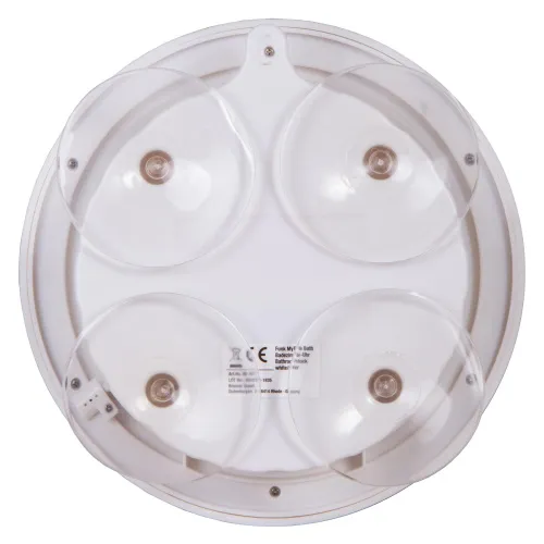 a képen:  Bresser MyTime Bath vízálló fali óra, fehér,  5