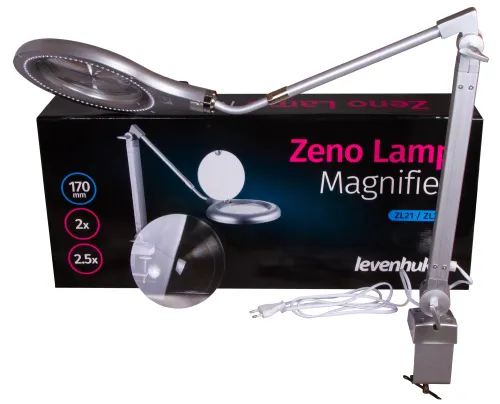 a fényképen:  Levenhuk Zeno Lamp ZL27 LED nagyító,  2