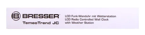 a képen:  Bresser TemeoTrend JC LCD RC időjárás állomás (falióra), fekete,  13