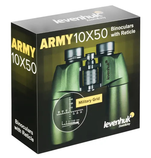 a fotón:  Levenhuk Army 10x50 kétszemes távcső irányzékkal,  14