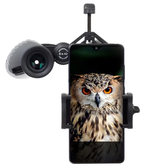 a fényképen:  Levenhuk Discovery DSA 10 okostelefon adapter,  12