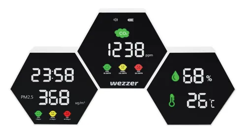 a fotón:  Levenhuk Wezzer Air PRO DM50 levegőminőség-érzékelő,  4