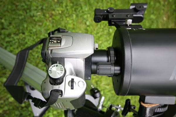 Comparative review of Levenhuk Skyline PRO telescopes: 80 MAK and 105 MAK - attaching camera