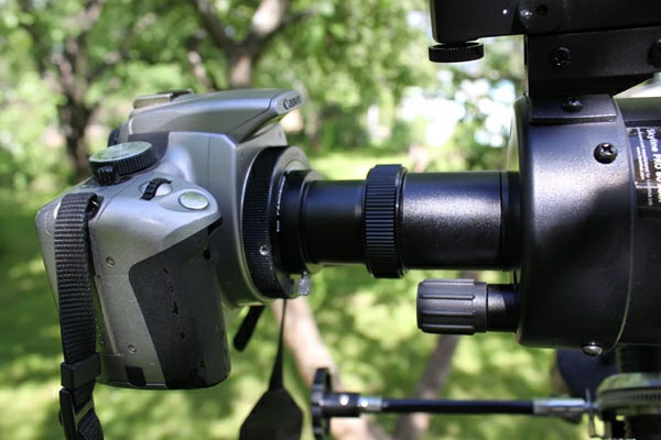 Comparative review of Levenhuk Skyline PRO telescopes: 80 MAK and 105 MAK - attaching camera